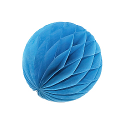 Бумажное украшение шар 10 см, синий