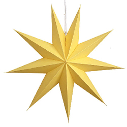 Звезда 60 см девятиконечная, желтый